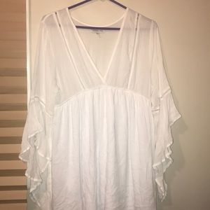 Flowy white dress